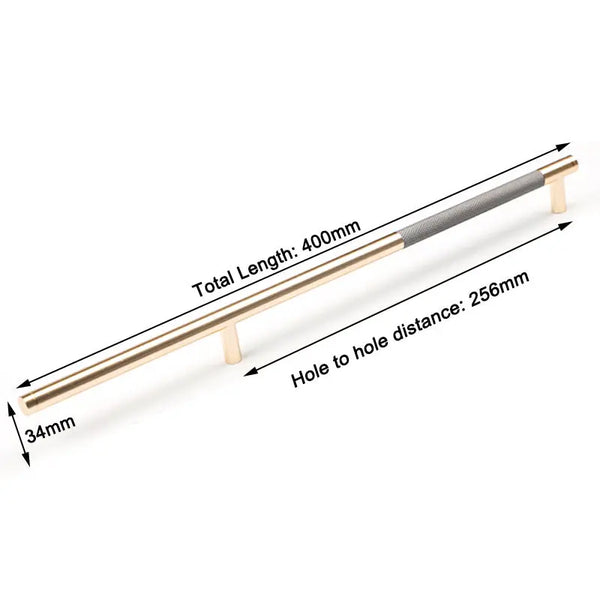 Gold Solid Modern Design Furniture Kitchen Cabinet Handles Drawer Bar Handle Pull 256mm Deals499