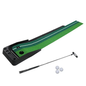 Golf Putting Mat Portable Auto Return Practice Putter Trainer Indoor Outdoor Type A Deals499