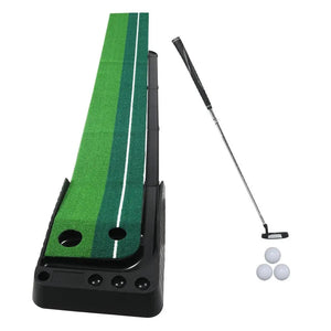 Golf Putting Mat Portable Auto Return Practice Putter Trainer Indoor Outdoor Type A Deals499