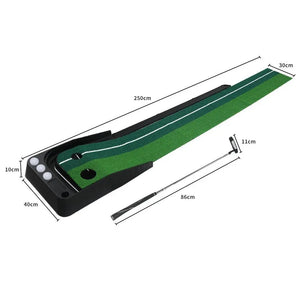Golf Putting Mat Portable Auto Return Practice Putter Trainer Indoor Outdoor Type A Deals499