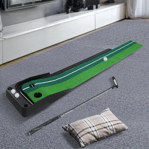 Golf Putting Mat Portable Auto Return Practice Putter Trainer Indoor Outdoor Type A Deals499