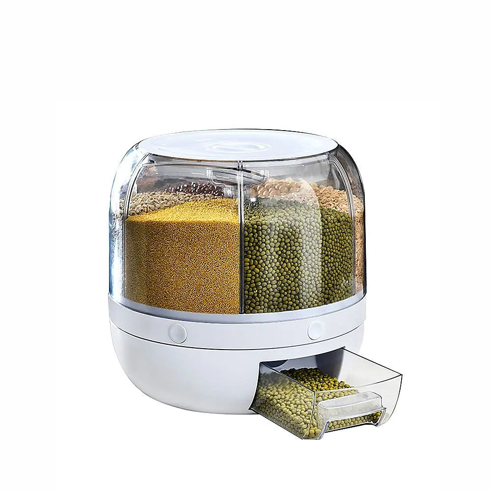 Grain Container Cereal Dispenser 10L Dry Food Rice Flour Storage Box Wall Deals499