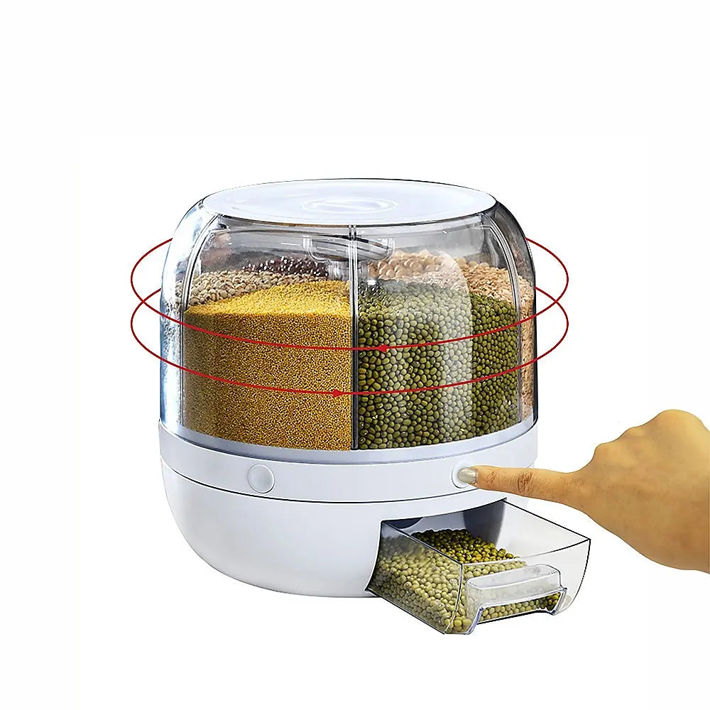 Grain Container Cereal Dispenser 10L Dry Food Rice Flour Storage Box Wall Deals499