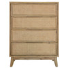 Grevillea Tallboy 4 Chest of Drawers Solid Acacia Wood Storage Cabinet - Brown Deals499