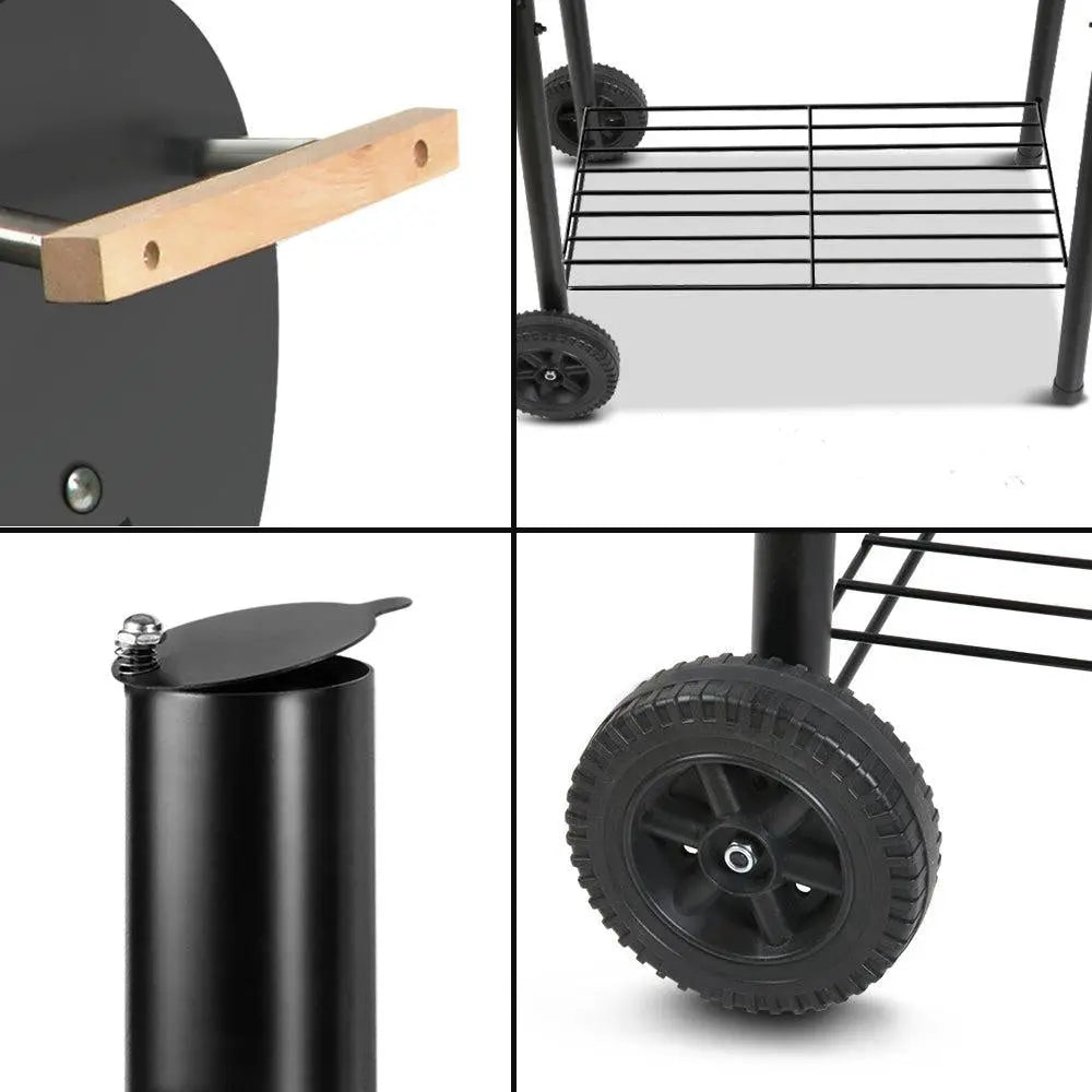 Grillz 2-in-1 Offset BBQ Smoker - Black Deals499