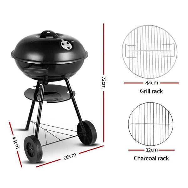 Grillz Charcoal BBQ Smoker Drill Outdoor Camping Patio Barbeque Steel Oven Deals499