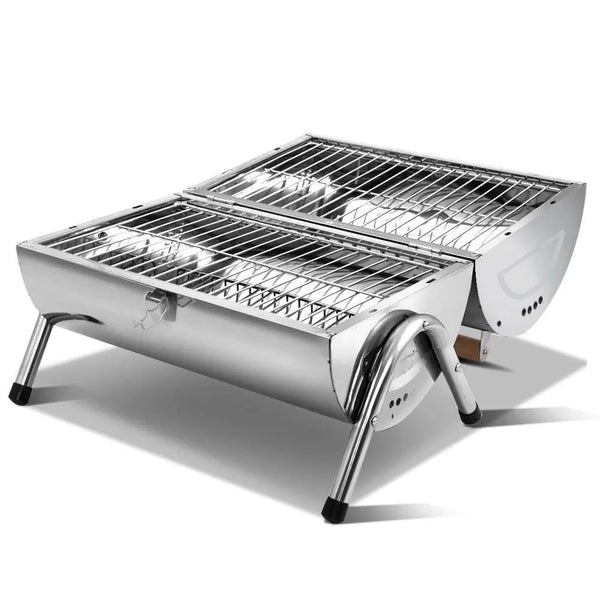 Grillz Portable BBQ Drill Outdoor Camping Charcoal Barbeque Smoker Foldable Deals499