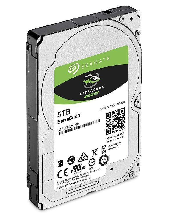 SEAGATE 5TB 2.5' Barracuda, 5400RPM 15mm 128MB cache Notebook / Laptops HDD (ST5000LM000) 2 Years Warranty SEAGATE