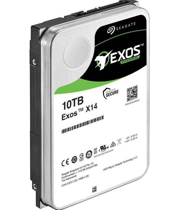 SEAGATE 10TB 3.5' SATA EXOS X14 Enterprise 512E-4KN 6GB/S 7200RPM HDD. 5 Years Warranty SEAGATE