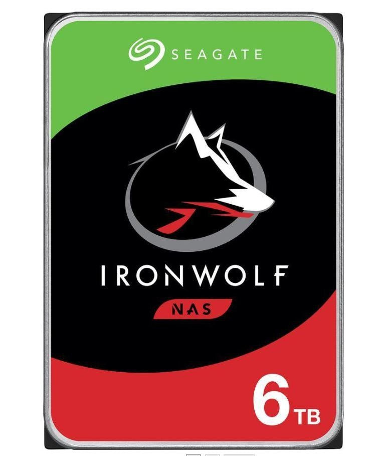 SEAGATE 6TB 3.5' IronWolf NAS 3.5' Hard Drive, SATA III, 5400RPM, 256MB Cache, NAS SEAGATE