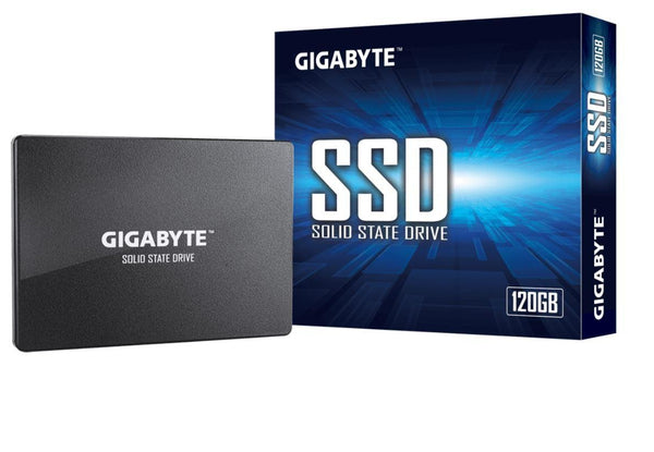 GIGABYTE SSD 120GB 2.5' SATA3 500/380 MB/s 50K/60K 2240 100mm 2M hrs MTBF HMB TRIM & SMART Solid State Drive 3yrs Wty GIGABYTE