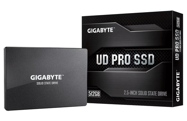 GIGABYTE UD PRO SSD 512GB 2.5' SATA3 6Gb/s 550/530 MB/s 97K/89K 370TBW TRIM & SMART Solid State Drive 5yrs Wty GIGABYTE