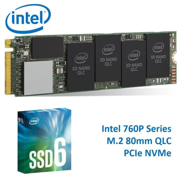 INTEL 660P NVMe PCIe M.2 SSD 1TB 3D2 QLC 1800R/1800W MB/s 150K/220K IOPS 1.6 Million Hours MTBF Solid State Drive 5yrs Wty INTEL