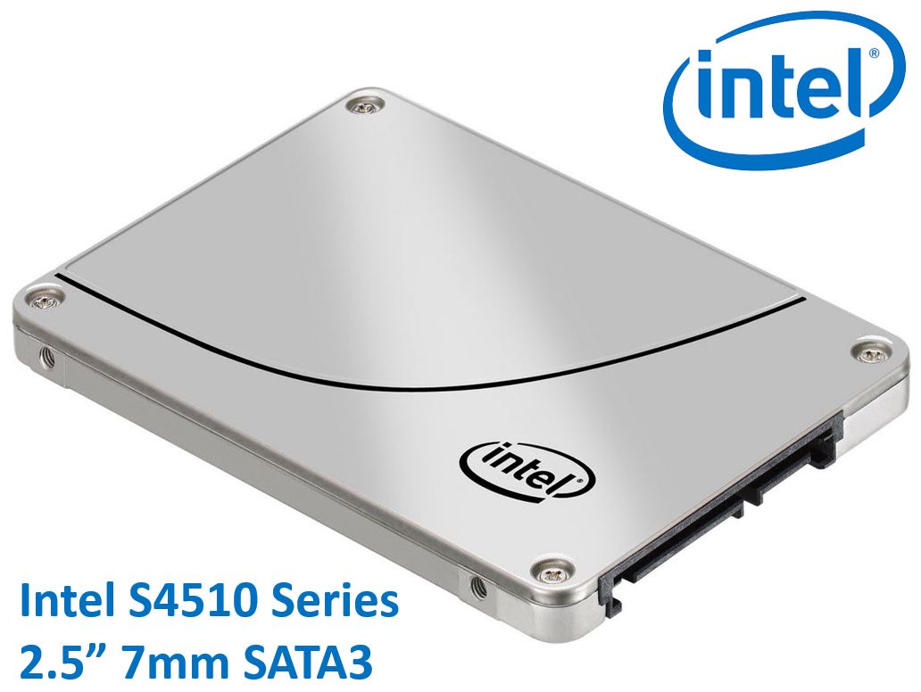 INTEL DC S4510 2.5' 1.92TB SSD SATA3 6Gbps 3D2 TCL 7mm 560R/510W MB/s 97K/36K IOPS 2xDWPD 2 Mil Hrs MTBF Data Center Server 5yrs Wty ~HBI-S4610-192TB INTEL