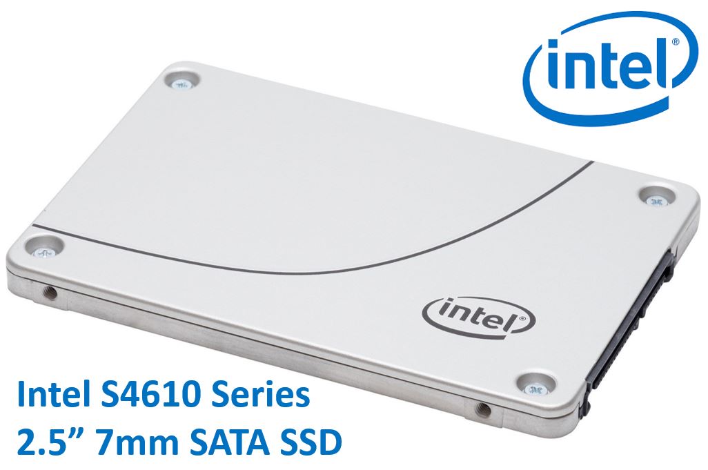 INTEL DC S4610 2.5' 480GB SSD SATA3 6Gbps 3D2 TCL 7mm 560R/510W MB/s 96K/45K IOPS 3xDWPD 2 Mil Hrs MTBF Data Center Server 5yrs Wty ~HBI-S4510-480GB INTEL