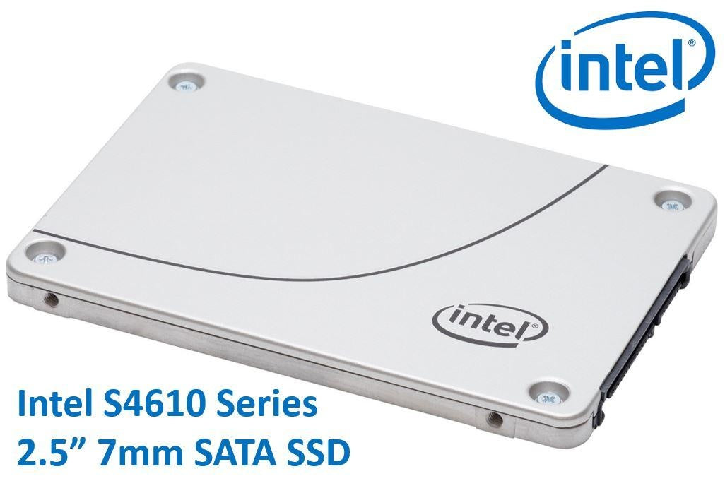 INTEL DC S4610 2.5' 7.68TB SSD SATA3 6Gbps 3D2 TCL 7mm 550R/510W MB/s 90K/35K IOPS 3xDWPD 2 Mil Hrs MTBF Data Center Server 5yrs Wty INTEL