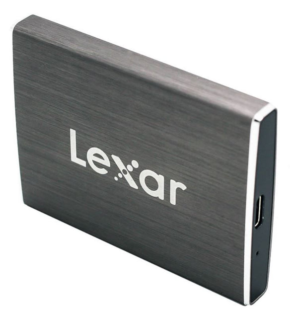 LEXAR SL100 240GB External USB-C Portable Slim SSD - 550/400 MB/s Sleek Design Durable DataVault Lite Software(LS) LEXAR