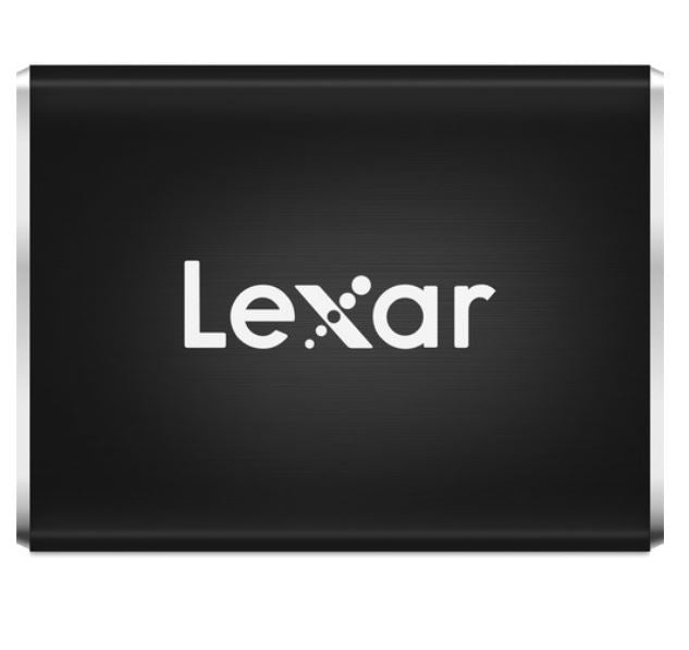 LEXAR SL100 PRO 250GB  External USB-C Portable Slim SSD  - USB 3.1/900MBs Write/950MBs Read/ Brushed Aluminum Finish/Drop/Shock/Vibration Resistant(LS LEXAR