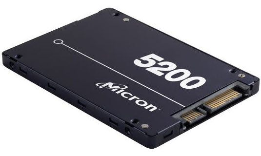 Micron 5200 ECO 1.92TB 2.5' SATA3 6Gbps 1DWPD SSD 3D TLC NAND 540R/520W MB/s 95K/22K IOPS 7mm Server Data Centre 3 Mil hrs 5yrs Crucial MICRON