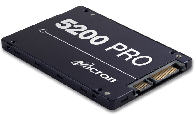 MICRON (CRUCIAL) 5200 PRO 1.92TB 2.5' SATA3 6Gbps 2DWPD SSD 3D TLC NAND 540R/520W MB/s 95K/32K IOPS 7mm non SED Server Data Centre 3 Mil hrs 5yrs MICRON