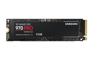 SAMSUNG 970 PRO M.2 512GB, 64L 2-bit MLC V-NAND, (2280), NVMe, R/W(Max) 3,500MB/s/2,300MB/s, 370K/500K IOPS, 600TBW, 5 Years Warranty - (LS) SAMSUNG