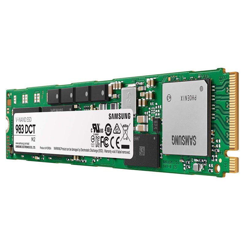 SAMSUNG PM983 1.92TB M.2 NVMe Enterprise SSD 3000R/1430W MB/s 480K/42K IOPS 2733TBW V-NAND 3-bit MLC AES 256-Bit 2M Hrs MTBF Data Center Server 5yrs SAMSUNG