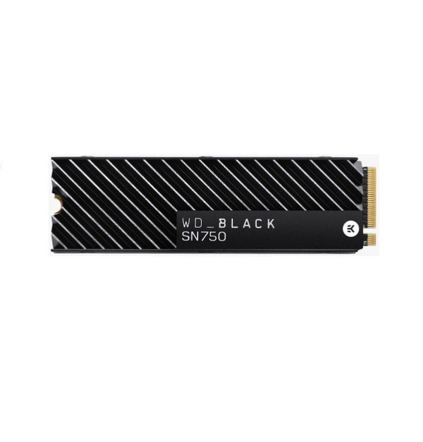 WESTERN DIGITAL Digital WD Black SN750 1TB NVMe SSD 3430MB/s 3000MB/s R/W 600TBW 515K/560K IOPS with Heatsink M.2 2280 PCIe Gen 3 1.75mil hrs MTBF 5Yrs Wty WESTERN DIGITAL