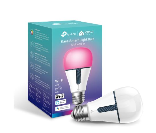 TP-LINK KL130 Kasa Smart Light Bulb, Edison Screw, Multicolour, No Hub Required, Voice Control, 2500K-9000K, 800lm, 10W, 2.4 GHz, 2 Year Warranty TP-LINK