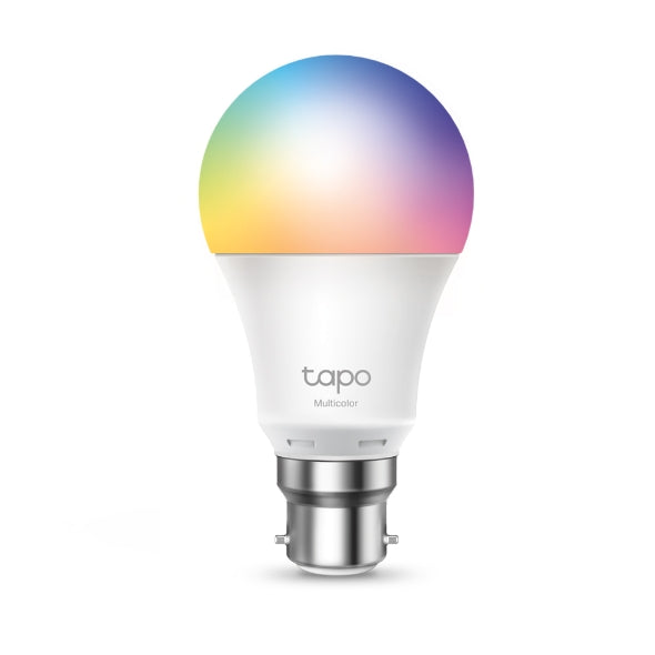 TP-LINK Tapo L530B Smart Wi-Fi Light Bulb, Bayonet Fitting, Multicolour (B22 / E27), No Hub Required, Voice Control, Schedule & Timer, 60W TP-LINK