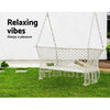 Gardeon Camping Hammock Chair Patio 2 Person Swing Hammocks Double Portable Cream Deals499