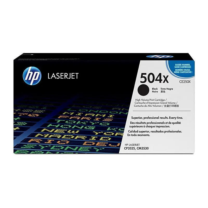 HP #504X Black Toner CE250X HP