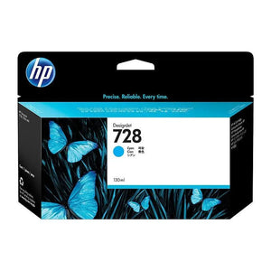 HP #728 130ml Cyan Ink F9J67A HP