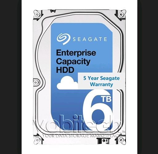 SEAGATE 6TB 3.5' SAS EXOS Enterprise Capacity 512E Internal HDD, 12Gb/s, 7200RPM, 5YR WTY (LS) HAS-EX6TB512E7235 SEAGATE