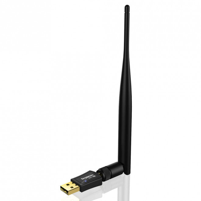SIMPLECOM NW611 AC600 WiFi Dual Band USB Adapter with 5dBi High Gain Antenna SIMPLECOM