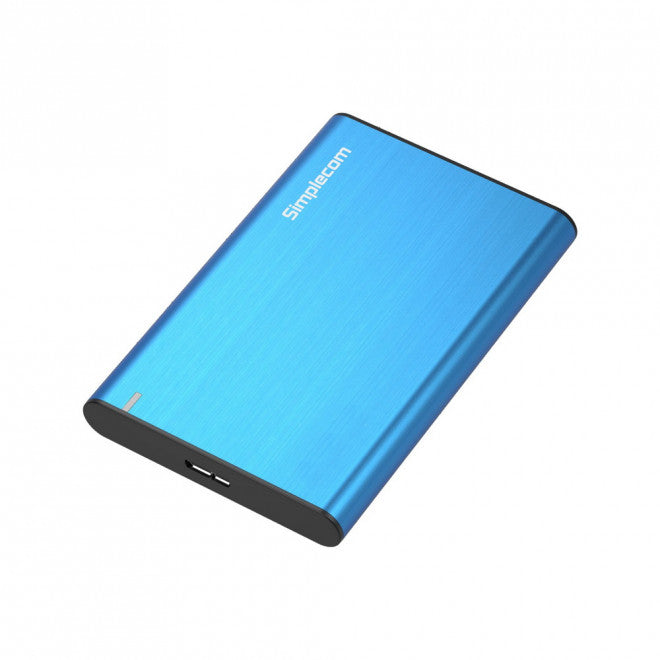 SIMPLECOM SE211 Aluminium Slim 2.5'' SATA to USB 3.0 HDD Enclosure Blue SIMPLECOM