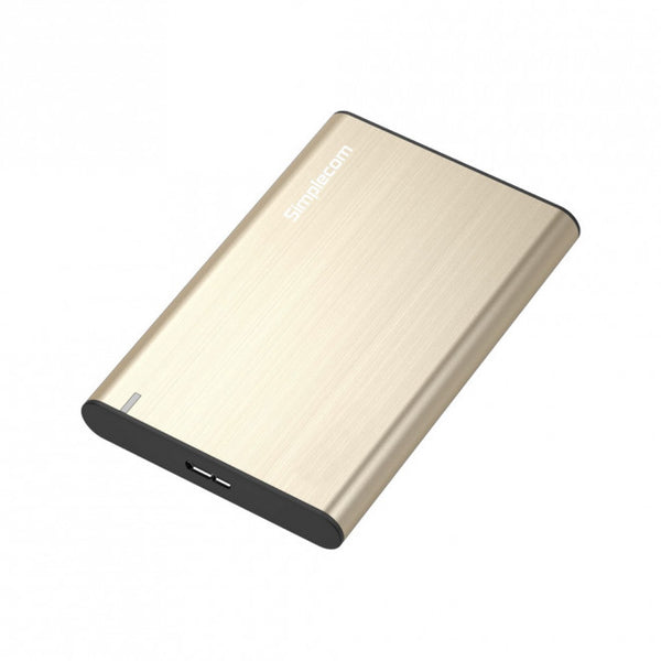 SIMPLECOM SE211 Aluminium Slim 2.5'' SATA to USB 3.0 HDD Enclosure Gold SIMPLECOM