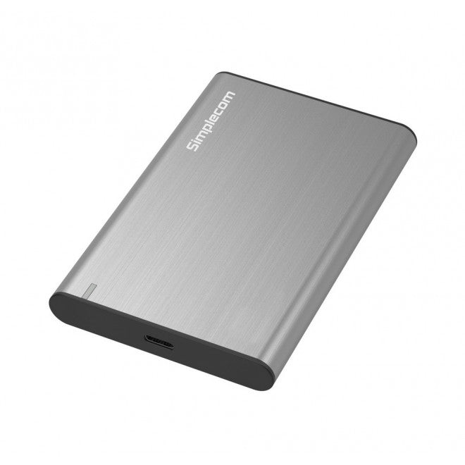 SIMPLECOM SE221 Aluminium 2.5'' SATA HDD/SSD to USB 3.1 Enclosure Silver SIMPLECOM