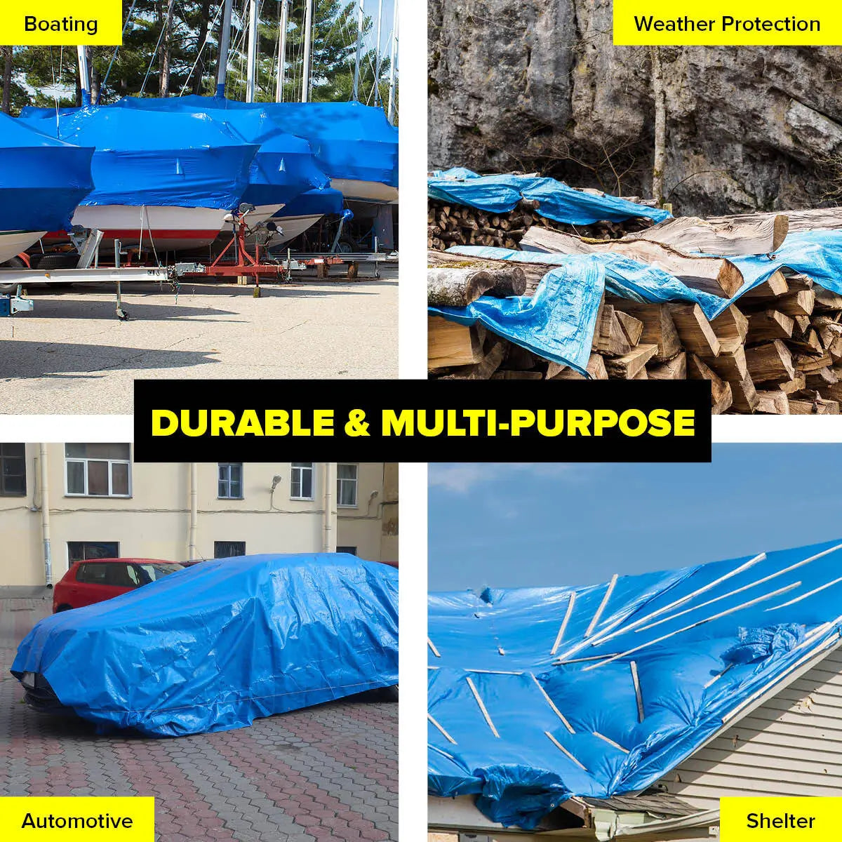Handy Hardware Tarpaulin UV Resistant Waterproof Strong Durable 9m Deals499