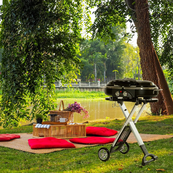 Havana Outdoors BBQ Mate Premium Portable Gas Grill LPG Twin Grill Outdoor Black Deals499