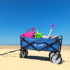 Havana Outdoors Collapsible Beach Trolley Garden Cart Foldable Picnic Navy Deals499