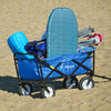 Havana Outdoors Collapsible Beach Trolley Garden Cart Foldable Picnic Navy Deals499