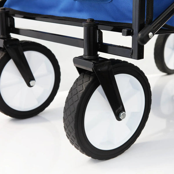 Havana Outdoors Collapsible Beach Trolley Garden Cart Foldable Picnic Navy Deals499