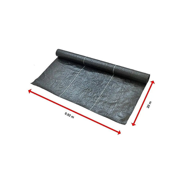 Heavy Duty Weed Control PP Woven Fabric Weed Mat Gardening Plant 0.92m x 20m Deals499