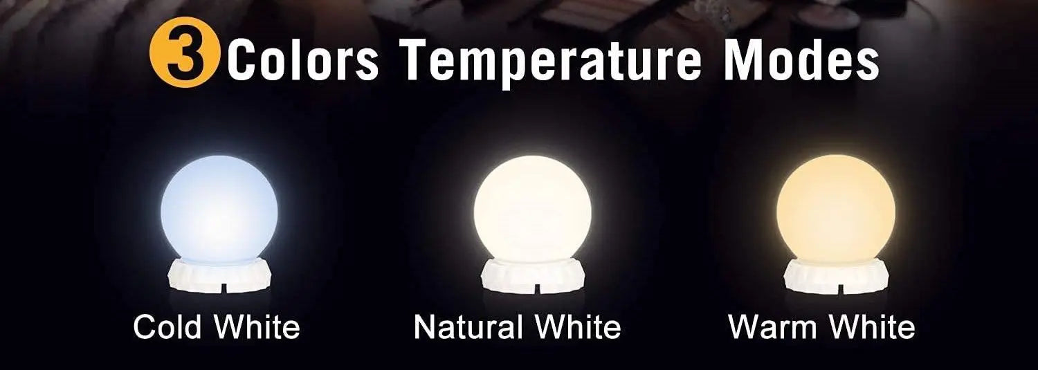 Hollywood Vanity Style LED Makeup Lights Mirror with 3 Color Modes Lights with 10 Dimmable Bulbs (Mirror Not Include) Deals499