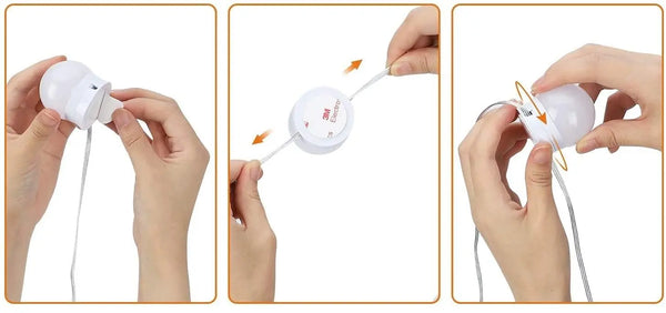 Hollywood Vanity Style LED Makeup Lights Mirror with 3 Color Modes Lights with 10 Dimmable Bulbs (Mirror Not Include) Deals499