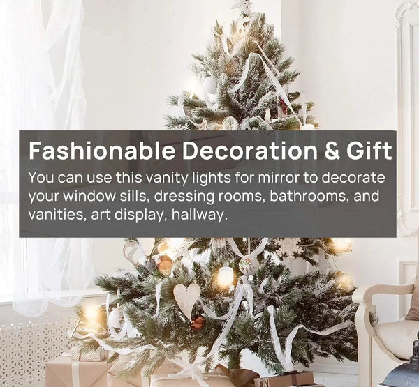 Hollywood Vanity Style LED Makeup Lights Mirror with 3 Color Modes Lights with 10 Dimmable Bulbs (Mirror Not Include) Deals499