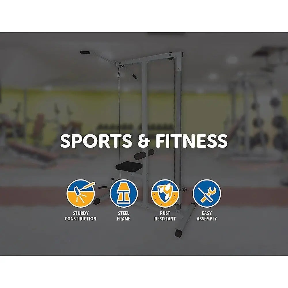 Home Fitness Multi Gym Lat Pull Down Workout Machine Bench Exercise Deals499