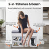 Home Master 2-In-1 Storage/Shoe Cabinet With Padded Cushion Bench 80cm Deals499