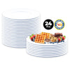 Home Master 24PCE Melamine Party Platters Round Lightweight Durable Bulk 39cm Deals499
