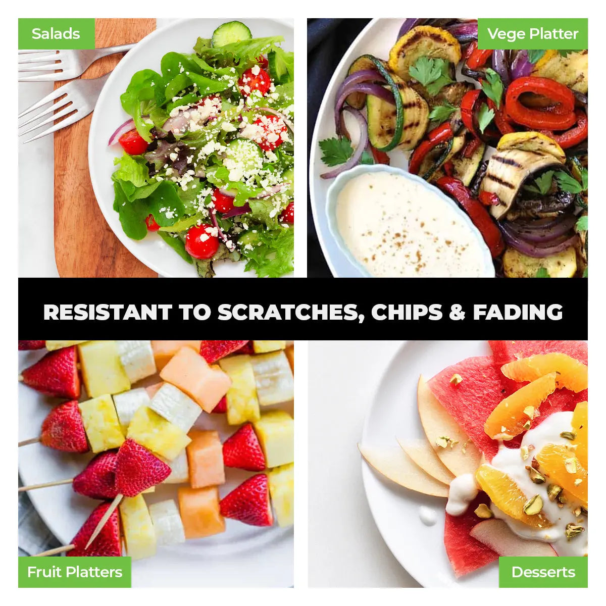 Home Master 24PCE Melamine Party Platters Round Lightweight Durable Bulk 39cm Deals499